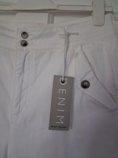Mint Velvet Jeans Trousers - Ivory White - Size 12R - BNWT RRP 119