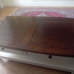 Varnished topped coffee table