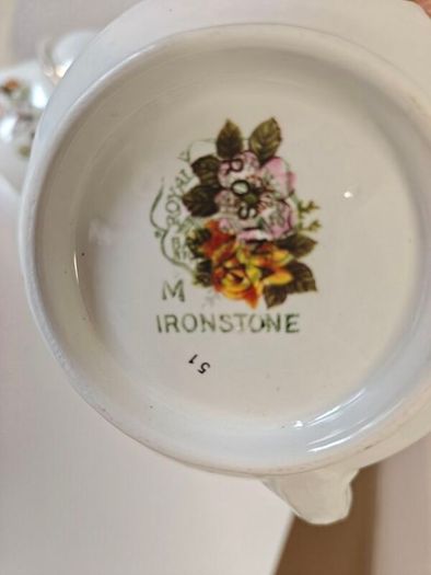 Vintage English Ironstone Tea Set from Royal Brampton