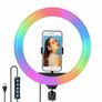 10" LED RGB Ring Light Dimmable Lighting Kit Phone Selfie Tripod Makeup Youtube Image 4