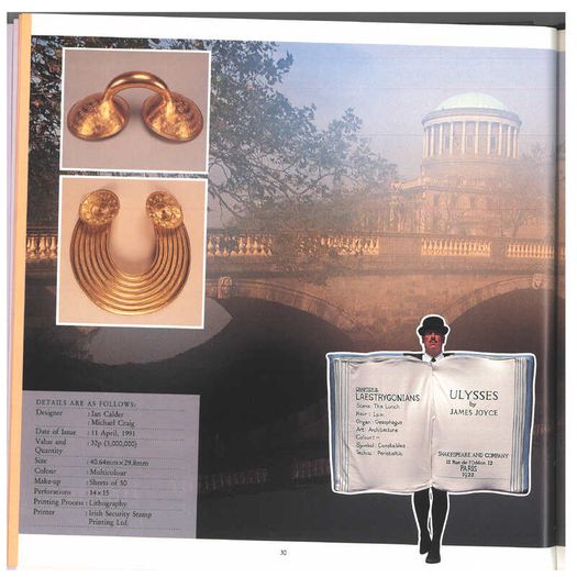 1989/90 Ireland The Irish Stamp Year Book with 48 images of contents