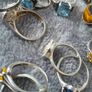 34 solid silver rings,all halmarks Image 8