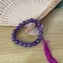10mm Amethyst Bracelet Natural Stone Image 2