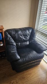 Black Leather Armchair