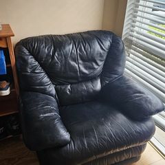 Black Leather Armchair