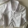3 dunnes white shirts (new/as new) age 6-7 Image 4