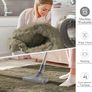 Fluffy Washable Large Rugs Living Room 120 x 160 cm, Khaki Green  Anti Slip Carpet, Soft Thick Pile Bedside Rug, Shaggy Rugs for Kids Bedroom, Nursery Image 3