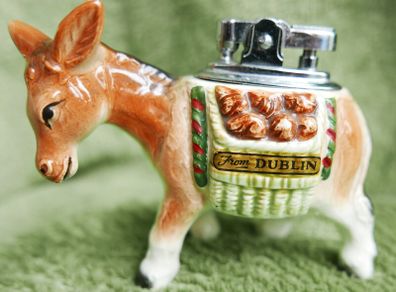 Vintage 1960s  Donkey Dublin Table Lighter (in working order)