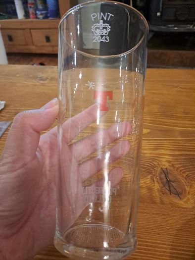 Vintage Tennents Lager pint glass