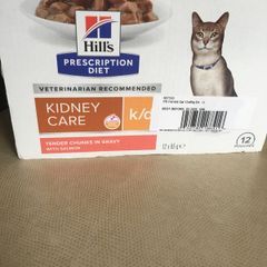Hills kidney care cat food, 18 pouches