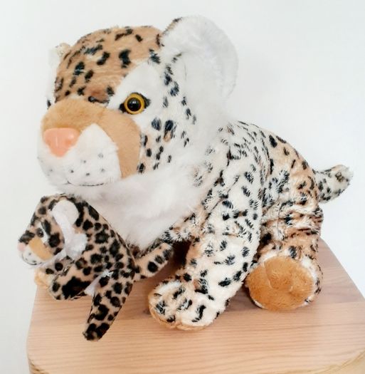Cheetah Mother and Baby plush 35cm