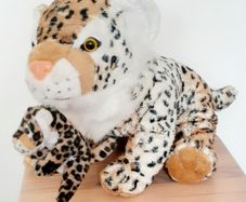 Cheetah Mother and Baby plush 35cm