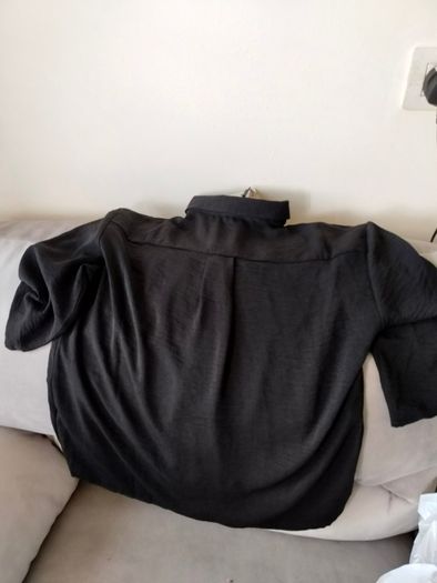 BNWT Classic Black Short Sleeve Button-Up Shirt