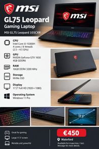 MSI GL75 Leopard Gaming Laptop