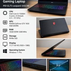 MSI GL75 Leopard Gaming Laptop