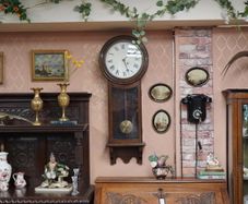 Victorian Oak Wall Clock