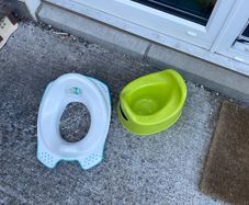 Potty and toilet seat insert