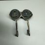 Vintage Chinese-Style Brass/Bronze Double Wall Hook Image 2
