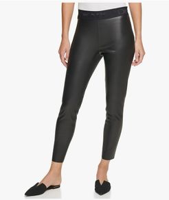 DKNY Leather Leggings