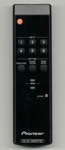 Remote control  model AXD1557 for Pioneer PDA-V100HD HD AV Converter/Upscaler/Switcher