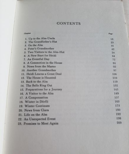 HEIDI vintage hardback book