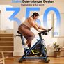 Adjustable Magnetic Resistance Stationary Bikes for Home Cardio with Exclusive App, Indoor Bike Capacity Comfortable Seat, Tablet Mount and Fitness Courses Image 3