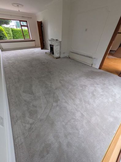 Grey carpet And underlay