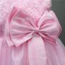 Girls 3D Effect Flower Sleeveless Formal Party Dress Wedding Bridesmaid Sz 2-3y Image 3