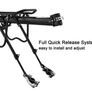 Bike Pannier Rack Rear Bike Rack Mountain Bike Rack Bicycle Rear Rack Carrier with Reflector Adjustable Bike Luggage Cargo Quick Release Cycling Seatpost Rack Black, 50KG Capacity (FREE POSTAGE) Image 2