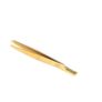 Professional Eyebrow Tweezers with Comb ingrown Hair Plucker Eyelashes Extension Placer Slanted tip Depletion Tool Plucking Tweezers Personal Grooming Instruments Stainless Steel from Real Edge (Gold) Image 2