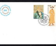 1980 Ireland Europa (Personalities) (George Bernard Shaw & Oscar Wilde) Commemorative Stamps Post & Telegraph (P&T) First Day Cover (FDC) with Dublin Pictorial cancel