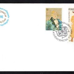 1980 Ireland Europa (Personalities) (George Bernard Shaw & Oscar Wilde) Commemorative Stamps Post & Telegraph (P&T) First Day Cover (FDC) with Dublin Pictorial cancel