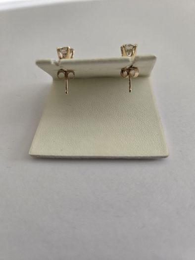 Brand New 14ct Yellow Gold Natural Diamond Stud Earrings