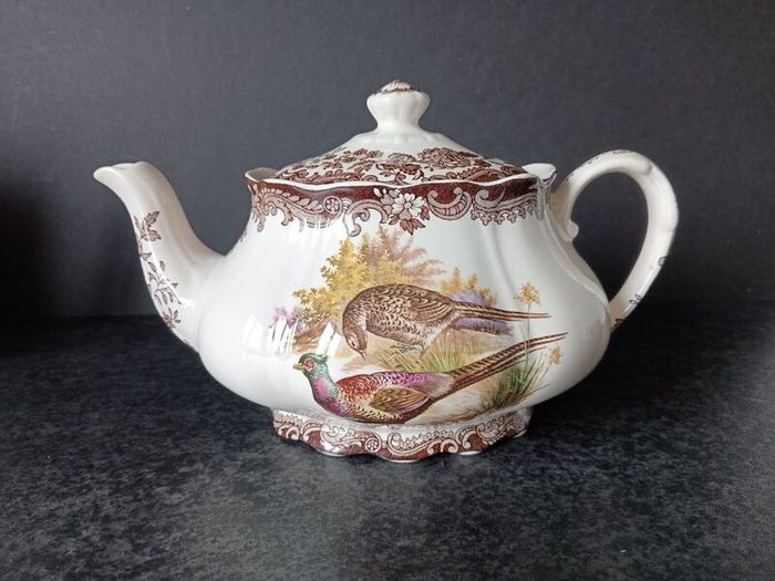 Palissy Royal Worcester Game Series Large Teapot, Creamer and Jam Pot