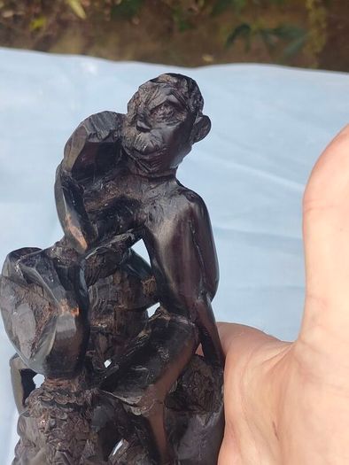 Vintage Makonde carved wooden tree of life