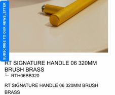 RT Signature handles (2) 320mm - brush brass