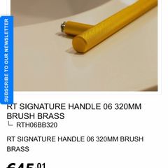 RT Signature handles (2) 320mm - brush brass
