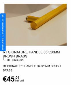 RT Signature handles (2) 320mm - brush brass