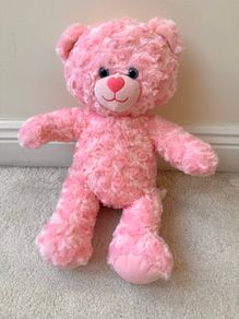 Build a Bear Pink Heart Nose Plush Valentines Day approx. 42 cm. Used Please see photos