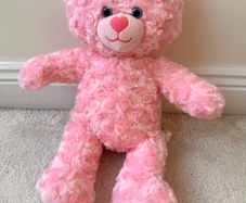 Build a Bear Pink Heart Nose Plush Valentines Day approx. 42 cm. Used Please see photos