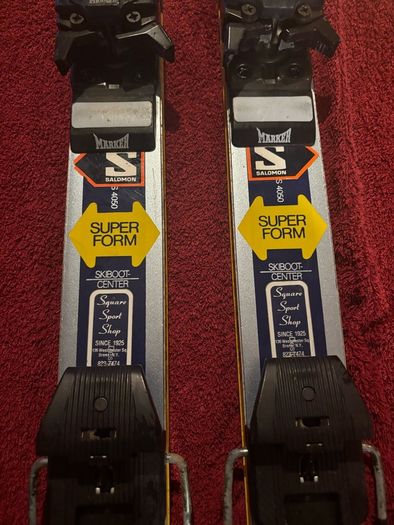 Vintage Fischer RC4 Super G Skis 191cm Original Marker Bindings
