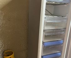 freezer painted in good working condition.