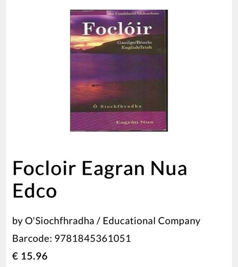 Focloir - Irish dictionary