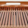 Vintage Oriental Bamboo & Wicker Colonial Style Serving Tray Image 2