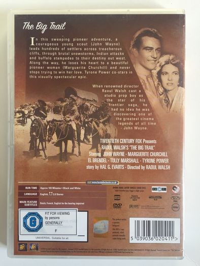 John Wayne [1930] The Big Trail (Raoul Walsh Film) Marguerite Churchill, El Brendel Tyrone Power Sr. & Ward Bond [Movie DVD]