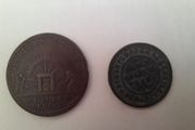 2 Dublin Tokens 1813 and 1825