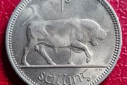 Ireland Unc Shilling 1963 1s coin