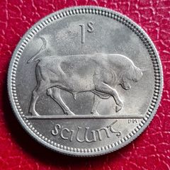 Ireland Unc Shilling 1963 1s coin