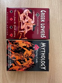 2 Greek Playing Card Decks Brand New