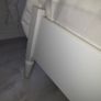 King Size White Wooden Bed Image 5
